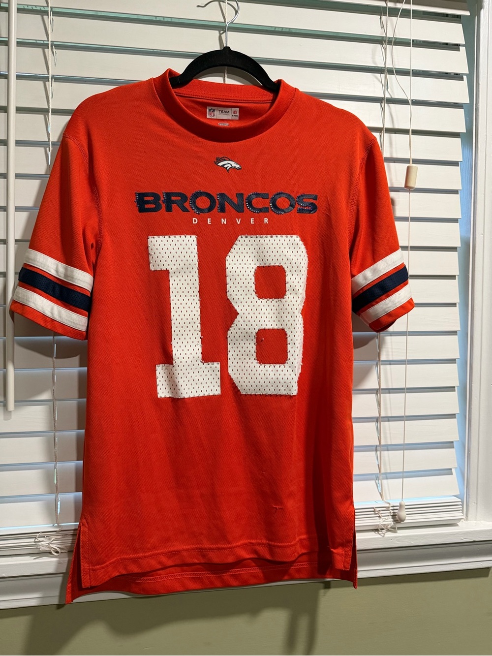 Team Apparel Denver Broncos Orange #18 jersey